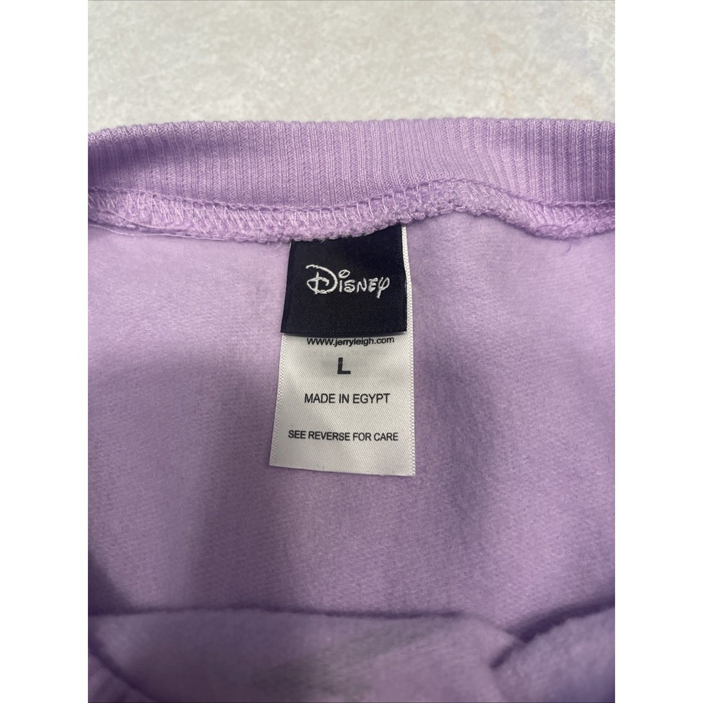 NWT Disney's Stitch Long Sleeve Purple Lavender Fleece Sweatshirt Large - Picture 6 of 7